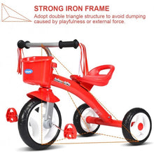 Load image into Gallery viewer, Kids Tricycle Rider with Adjustable Seat-Red
