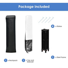 Load image into Gallery viewer, 7 x 7 FT Sland Adjustable Portable Canopy Tent w/ Backpack-White
