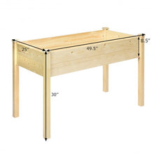 Load image into Gallery viewer, Wooden Raised Vegetable Garden Elevated Grow Vegetable Planter
