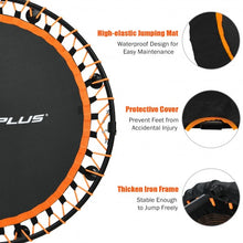 Load image into Gallery viewer, 47&quot; Folding Trampoline Fitness Exercise Rebound with Safety Pad Kids and Adults-Orange
