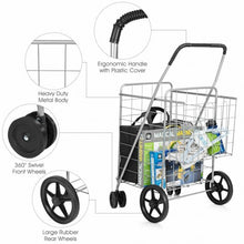 Load image into Gallery viewer, Utility Foldable Jumbo Shopping Cart

