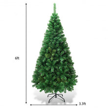 Load image into Gallery viewer, 6 Ft Green PVC Artificial Christmas Tree
