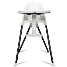 Load image into Gallery viewer, 3 in 1 Convertible Highchair with Detachable Double Trays-White
