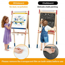 Load image into Gallery viewer, All-in-One Wooden Height Adjustable Kid&#39;s Art Easel
