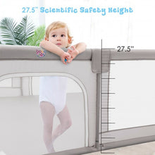 Load image into Gallery viewer, Baby Playpen Extra Large Kids Activity Center Safety Play-Gray

