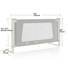 Load image into Gallery viewer, Bed Rail Guard for Toddlers Kid with Adjustable Height and Safety Lock-70 inch
