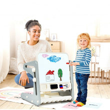 Load image into Gallery viewer, 2 in 1 Kids Easel Table and Chair Set  with Adjustable Art Painting Board
