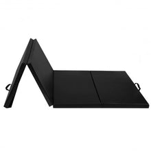 Load image into Gallery viewer, 4&#39;x10&#39;x2&quot; Thick Folding Panel Gymnastics Mat-Black

