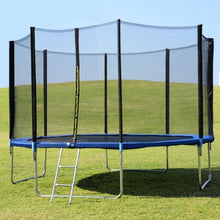 Load image into Gallery viewer, 14&#39; Trampoline Combo with Safety Enclosure Net Pad and Ladder
