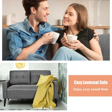Load image into Gallery viewer, 55&quot;Modern Loveseat Sofa with Cloth Cushion-Gray
