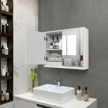 Load image into Gallery viewer, Wall Mounted Bathroom Cabinet Double Mirror Door Shelf
