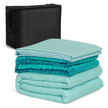 Load image into Gallery viewer, 60" x 80" Weighted Blanket with Hot &amp; Cold Duvet Covers -Green
