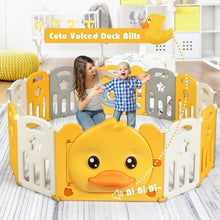 Load image into Gallery viewer, 16-Panel Foldable Baby Playpen with Sound
