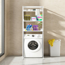 Load image into Gallery viewer, 3-Shelf Over-The-Toilet Storage Organizer Rack-White
