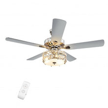 Load image into Gallery viewer, 52&quot; Classical Crystal Ceiling Fan Lamp
