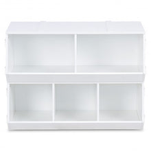 Load image into Gallery viewer, Kids Flexible Stackable Toy Box Organizer Storage Cabinet
