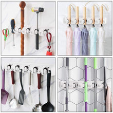 Load image into Gallery viewer, Wall-mounted Mop Holder Hanger with 5 Positions
