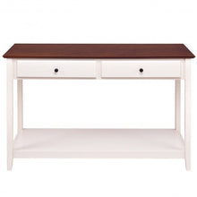 Load image into Gallery viewer, Entryway Wood Console Accent Table with Drawer and Shelf
