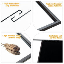 Load image into Gallery viewer, Full Length Metal Door Mirror with Adjustable Hook-Coffee

