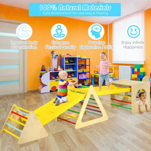 Load image into Gallery viewer, 5 in 1 Toddler Playing Set Kids Climbing Triangle and Cube Play Equipment
