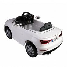 Load image into Gallery viewer, 12 V Audi A3 Kids Ride on Car with RC + LED Light + Music-White
