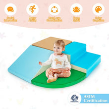Load image into Gallery viewer, 4-Piece Indoor Toddler Playtime Corner Climber Play Set-Blue

