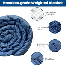 Load image into Gallery viewer, 7lbs 41&quot; x 60&quot; Premium Cooling Heavy Weighted Blanket-Blue
