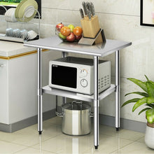 Load image into Gallery viewer, 24&quot; x 30&quot; Stainless Steel Commercial Kitchen Work Prep Table
