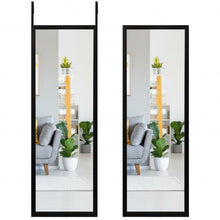 Load image into Gallery viewer, Full Length Metal Door Mirror with Adjustable Hook-Black
