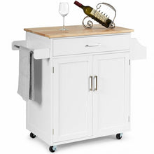 Load image into Gallery viewer, Spice Rack Towel Rack Drawer Cabinet-White
