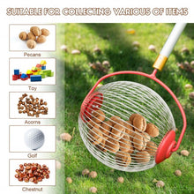 Load image into Gallery viewer, Medium Rolling Nut Gatherer Picks up Balls Nuts &amp; Other Objects
