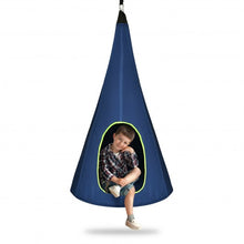 Load image into Gallery viewer, 32&quot; Kids Nest Swing Chair Hanging Hammock Seat for Indoor Outdoor-Blue
