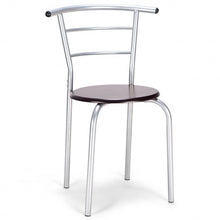 Load image into Gallery viewer, 3 Pcs Home Bistro Table and 2 Chairs Dining Set-Coffee
