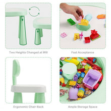 Load image into Gallery viewer, AR Function Kids Game Table and Chair Set-Green
