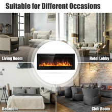 Load image into Gallery viewer, 50 &quot; Electric Fireplace Recessed Wall Mounted with Multicolor Flame
