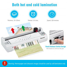 Load image into Gallery viewer, 13&quot; Hot and Cold Paper Trimmer with Corner Rounder and 25 Pouches-White
