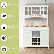Load image into Gallery viewer, Buffet And Hutch Kitchen Storage Cabinet
