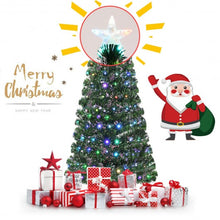 Load image into Gallery viewer, 5&#39; Pre-Lit Fiber Optic Artificial Christmas Tree with LED Lights and Stand
