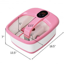 Load image into Gallery viewer, Portable Electric Automatic Roller Foot Bath Massager-Pink
