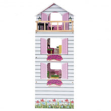 Load image into Gallery viewer, Wood Dollhouse Cottage with Furniture Playset for Kids
