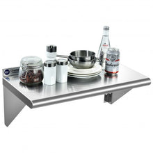 Load image into Gallery viewer, 12&quot; ×24&quot; Stainless Steel NSF Commercial Wall Mount Shelf - Kitchen &amp; Restaurant
