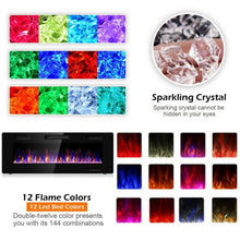 Load image into Gallery viewer, 50&quot; Electric Fireplace Recessed Ultra Thin Wall Mounted Heater
