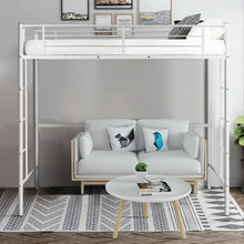 Load image into Gallery viewer, Metal Twin Loft Ladder Beds-White
