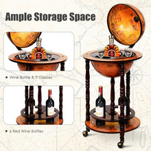 Load image into Gallery viewer, Vintage Globe Wine Stand Bottle Rack
