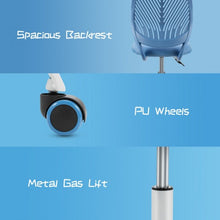 Load image into Gallery viewer, Adjustable Office Task Desk Armless Chair-Blue
