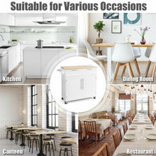 Load image into Gallery viewer, Heavy Duty Rolling Kitchen Cart-White
