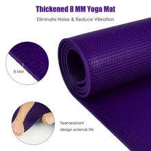 Load image into Gallery viewer, 7&#39; x 5&#39; x 8 mm Thick Workout Yoga Mat-Purple
