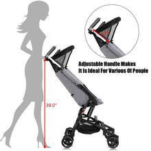 Load image into Gallery viewer, Buggy Portable Pocket Compact Lightweight Stroller Easy Handling -Gray
