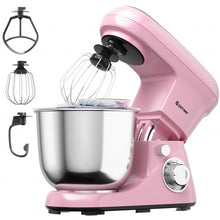 Load image into Gallery viewer, 5.3 Qt Stand Kitchen Food Mixer 6 Speed with Dough Hook Beater-Pink
