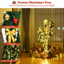 Load image into Gallery viewer, 5&#39; / 6&#39; / 7&#39; Artificial Cactus Christmas Tree with Lights-5&#39;
